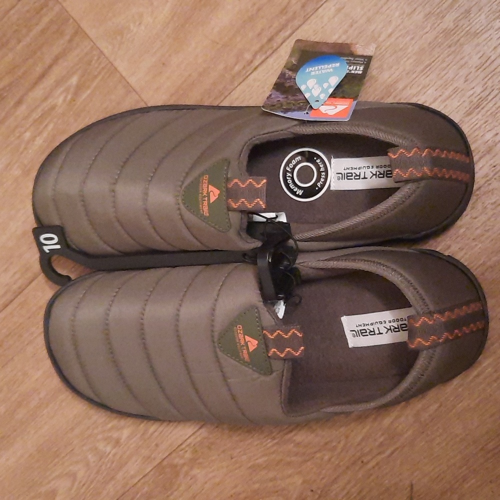 Ozark Trail Hunter Green Slip-On Loafers for Men Water Repellent Outdoor Gear - Picture 3 of 6